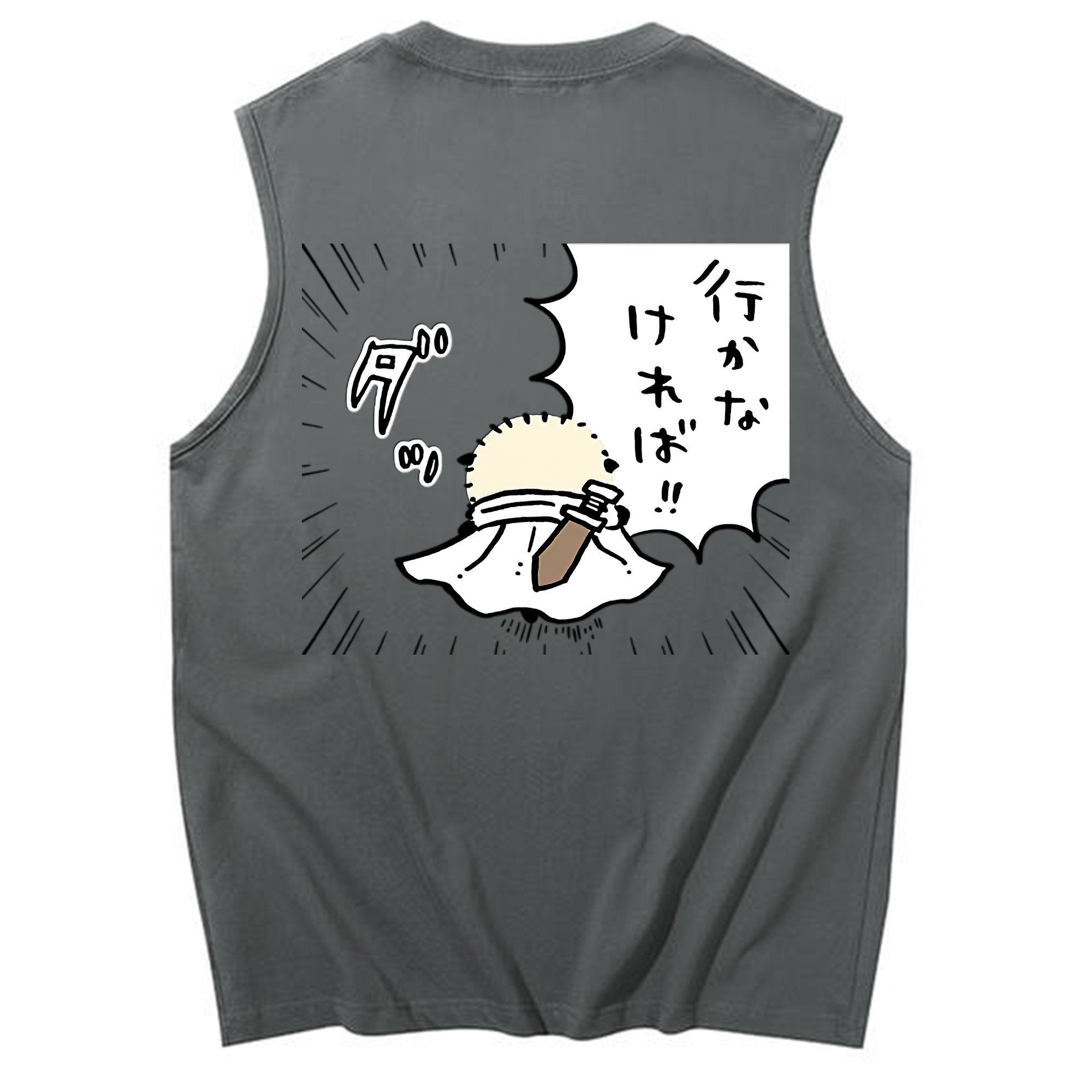 （画像用） ちいかわ ラッコ Chii-kawa Sea otter コットン100％タンクトップ（背面プリント）